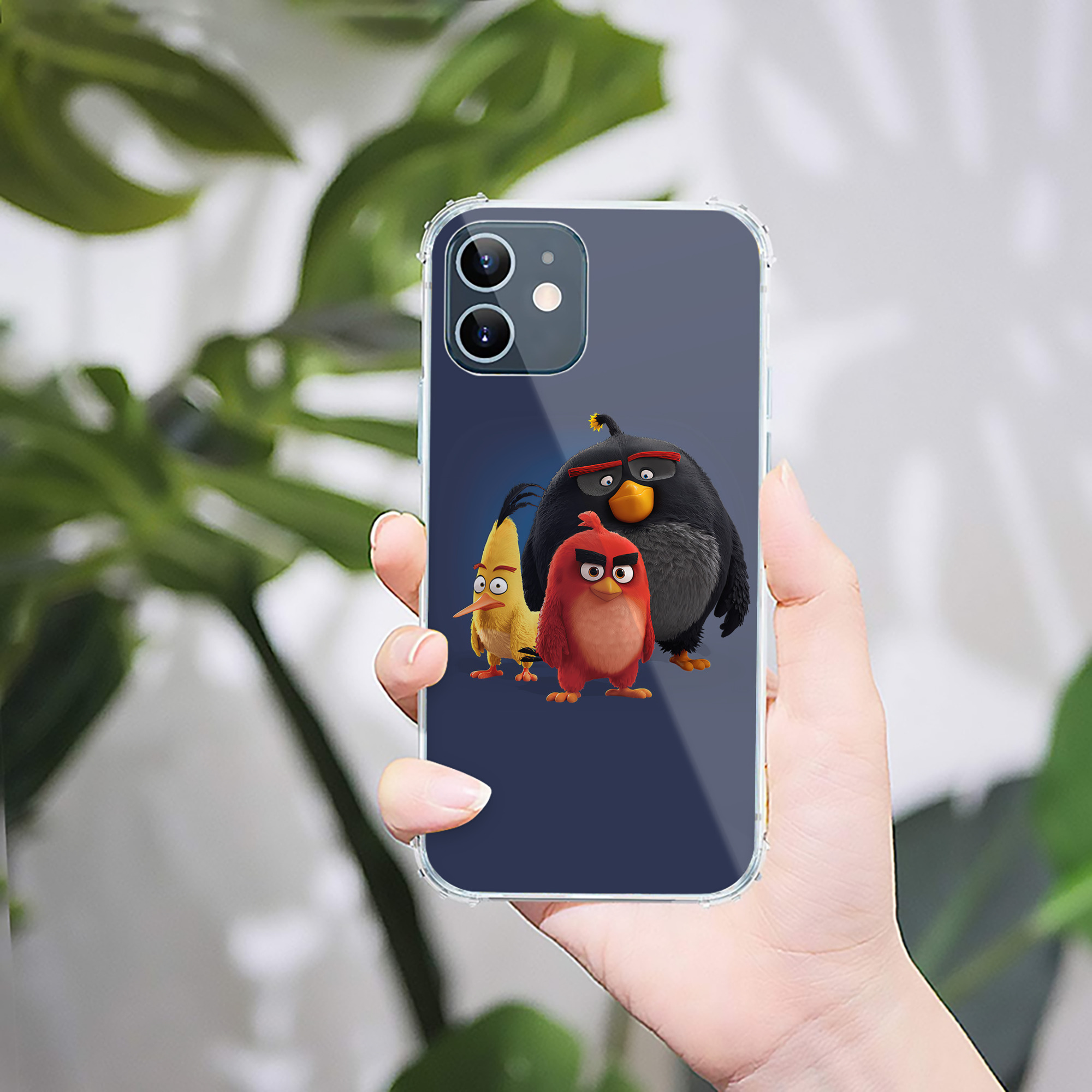 （画像用） Angry Birds アングリーバード 【iPhone 12シリーズ対応】透明スマホケース（クリアソフトケース）